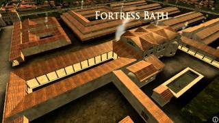 Animation of ancient Roman Fort in Caerleon Wales [upl. by Virgie]