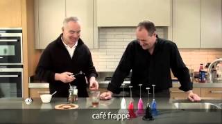 How to make a frappé coffee using an aerolatte milk frother [upl. by Llerrod714]