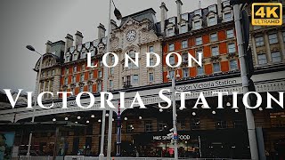 London Victoria Station Walk Through England 4K [upl. by Jeb]