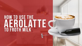 How To Use the AeroLatte To Froth Milk [upl. by Ahk]