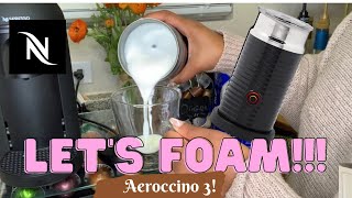 How To Foam Milk With Aeroccino 3 Make Coffee With Foam Tips amp Tricks  Easy Foamed Latte Recipe [upl. by Earazed]