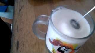 Aerolatte Review Frothing Cold Milk In Under 1 Minute [upl. by Mullac]